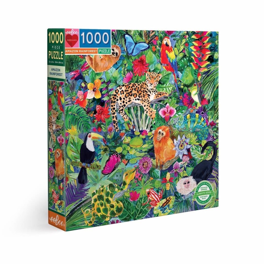eeBoo Amazon Rainforest Jigsaw Puzzle | 1000 pcs